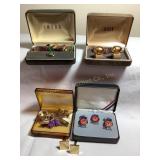 Misc. cuff links, Swank?, NRA, etc.