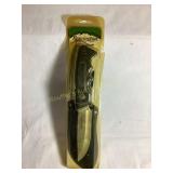 Remington clip point knife w/leather sheath 4"