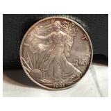 2002 American eagle silver dollar