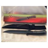 Tac Xtreme 13' fix blade knife w/nylon sheath, NIB