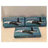3 Frost Cutlery Hawkbill folding knives, 7002, NIB