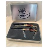 RMEF Winchester 2 pc. Pocket knife set w/tin