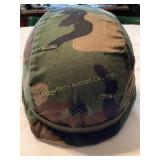 Military combat helmet, woodland camo, Sioux