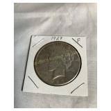 1927 silver peace dollar