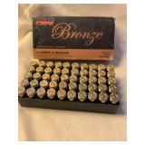 50 Rds. Bronze PMC ammo, 40 S&W, 180gr. FMJ-FP