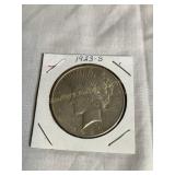 1923 (S) silver peace dollar