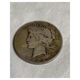 1922 Silver peace dollar