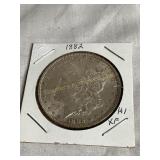 1882 Morgan silver dollar