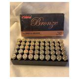 50 Rds. Bronze PMC ammo, 40 S&W, 180gr. FMJ-FP