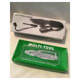 Hunting  knife & multi-tool, NIB