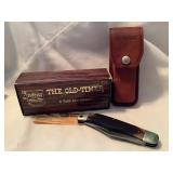 Schrade Cutlery, Old Timer knife w/leather