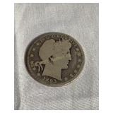 1893 Barber half dollar