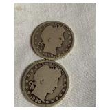 (2) 1899 N/M Barber quarters