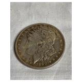 1890 Morgan silver dollar