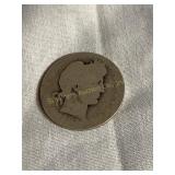 1892 O Barber quarter