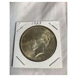 1923 silver peace dollar