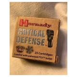 24 Rds., Hornady Critical Defense ammo, 380 auto,