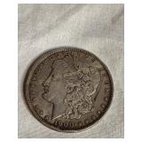 1900 Morgan silver dollar