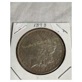 1898 Morgan silver dollar
