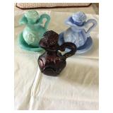 3 Avon perfume wash bowl bottles