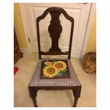 Straight back chair (NO SHIPPING)