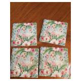 4 Tile Flamingo coasters