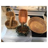 5 Baskets - 1 Longaberger w/protector 11'l
