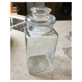 Glass canister 11'h