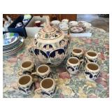 Gerz Germany castle stoneware tureen style punch