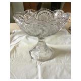 Glass pedestal bowl 9'x8.5ï¿½