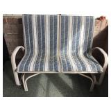 Outdoor Glider 46' & folding chair (no shipping)