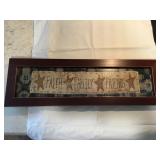 Faith family friends wall hanging 7'x22ï¿½