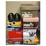 9 pr. Ladies shoes & tennis shoes - sz 8 -