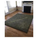 Thick plush area rug 8ft x 10ft w/padded gripper