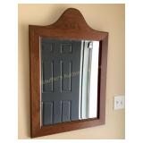 Wooden framed mirror, 23x33'