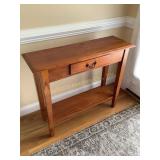 Wood rectangular entry way table/stand, 1 d