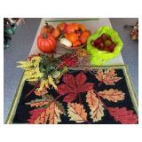 Fall decor, fruit, floral, rug 30' x 18ï¿½