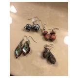 4 pair earrings