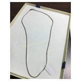 Sterling necklace marked Italy, 15', .14 oz.