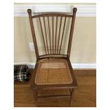 Cane bottom straight back chair