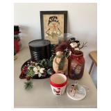 Christmas Decor, metal hat 8.5' tall, lighted