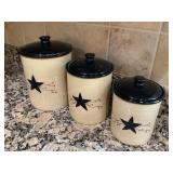 6 Pc  canister set, Star Vine by Park