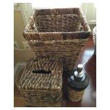 3pc. Basket bathroom set