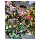 Spring decor, wreaths, floral
