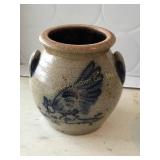 Rowe Pottery Works Cambridge,Wis. w/chicken, 5.5'H
