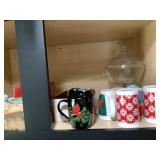 Misc. Christmas- mugs, salt