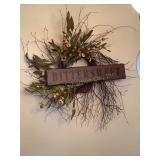 Bittersweet wall wreath, 30x34'