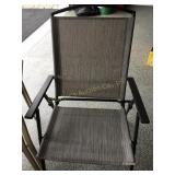 3 Outdoor chairs, 4 cushions