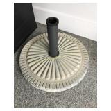 Heavy stone umbrella stand, 19'D