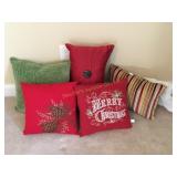 5+ throw pillows - Christmas,etc , pier 1